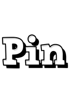 Pin snowing logo