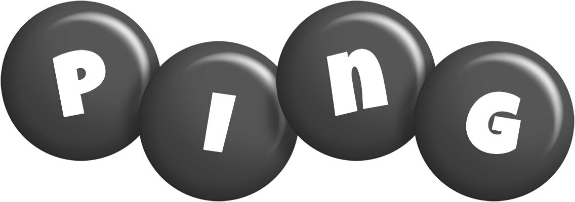 Ping candy-black logo