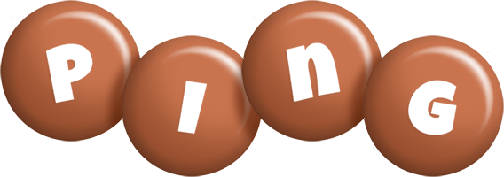 Ping candy-brown logo