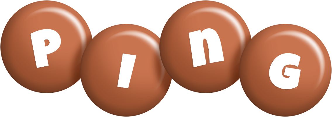 Ping candy-brown logo