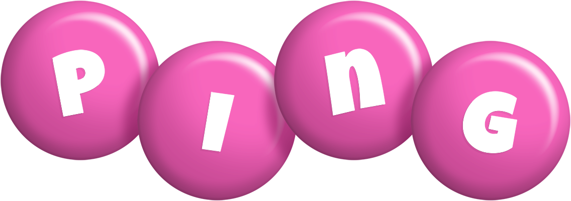 Ping candy-pink logo