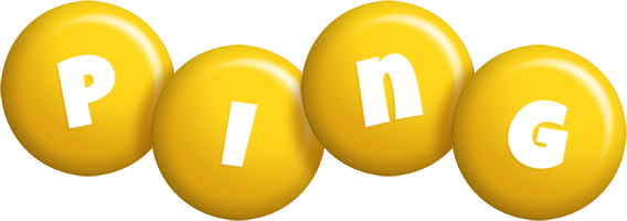 Ping candy-yellow logo
