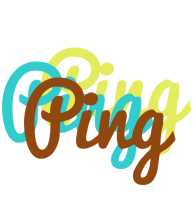 Ping cupcake logo