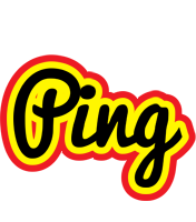 Ping flaming logo