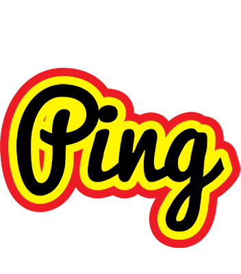 Ping flaming logo