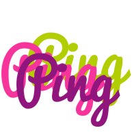 Ping flowers logo