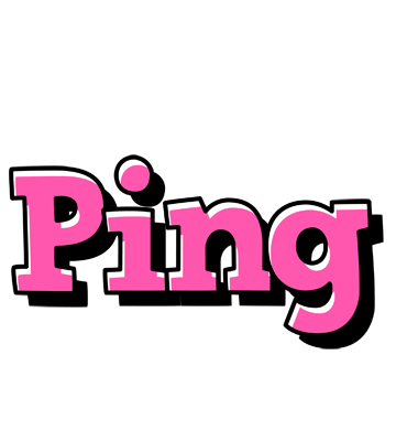 Ping girlish logo