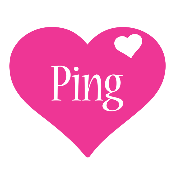 Ping love-heart logo