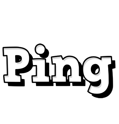 Ping snowing logo