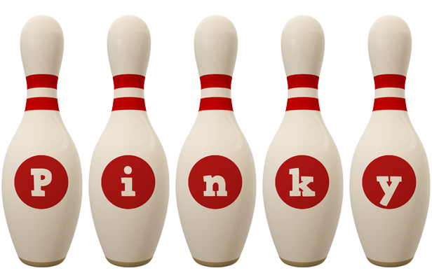 Pinky bowling-pin logo
