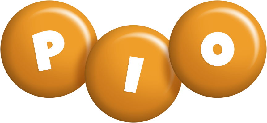 Pio candy-orange logo