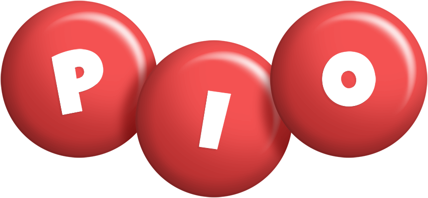 Pio candy-red logo