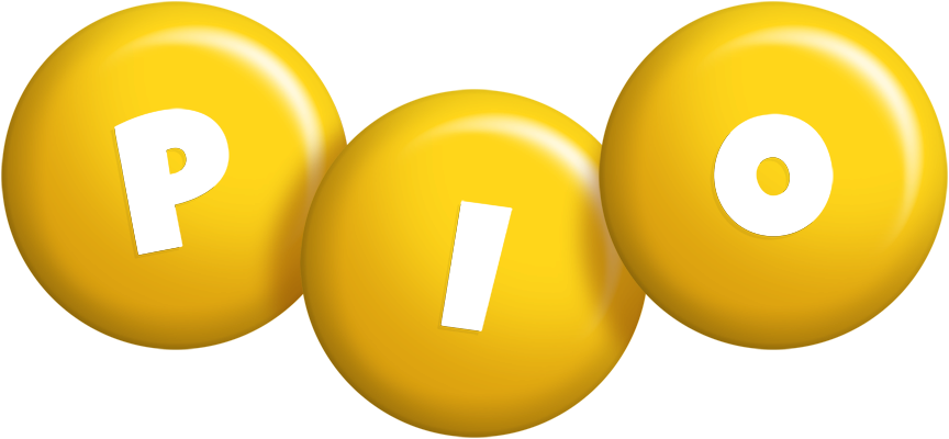 Pio candy-yellow logo