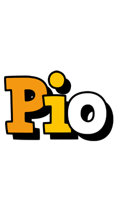 Pio cartoon logo