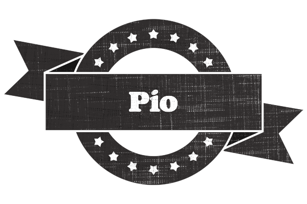 Pio grunge logo