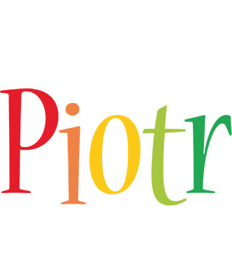 Piotr birthday logo