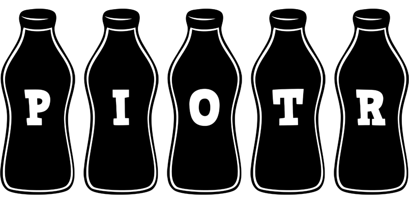 Piotr bottle logo