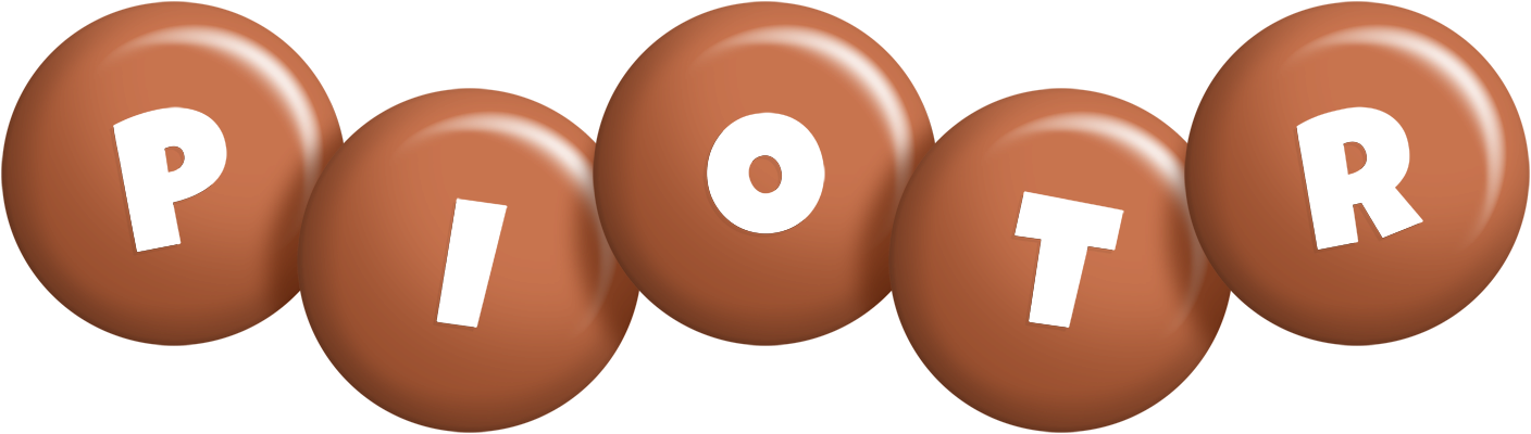 Piotr candy-brown logo