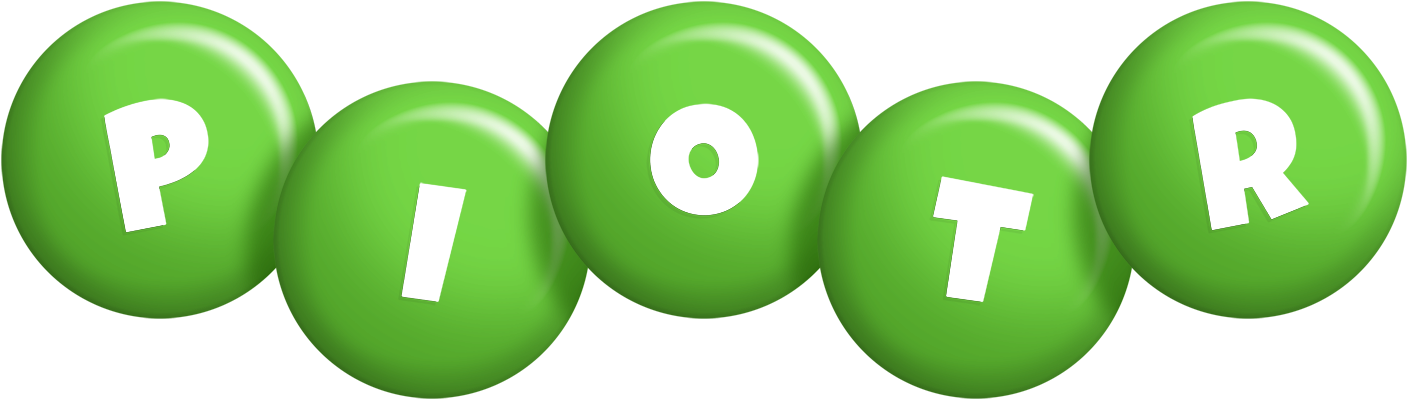 Piotr candy-green logo