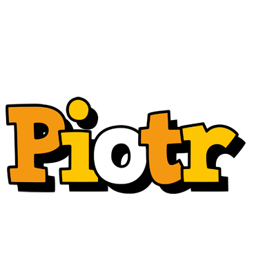 Piotr cartoon logo