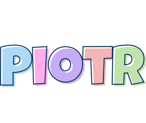 Piotr pastel logo