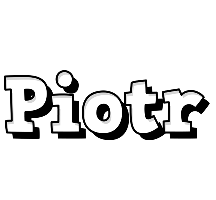 Piotr snowing logo