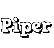 Piper snowing logo