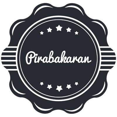 Pirabakaran badge logo