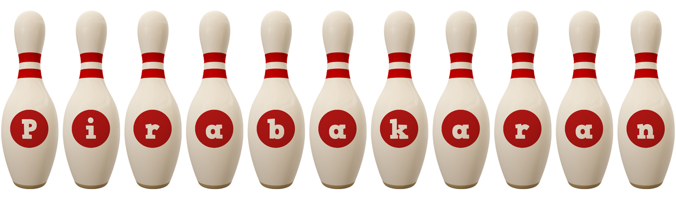 Pirabakaran bowling-pin logo