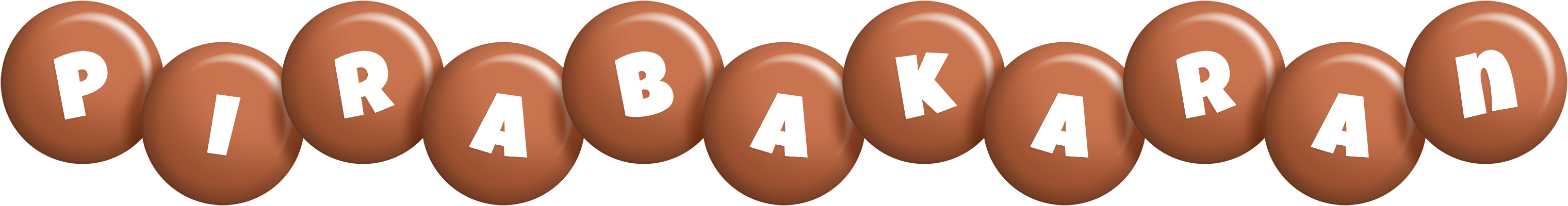 Pirabakaran candy-brown logo