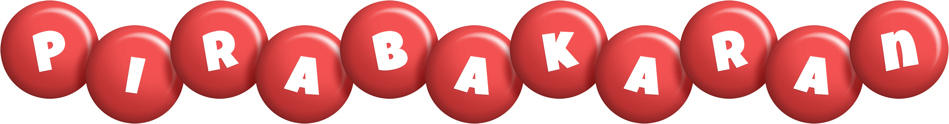 Pirabakaran candy-red logo