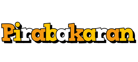 Pirabakaran cartoon logo