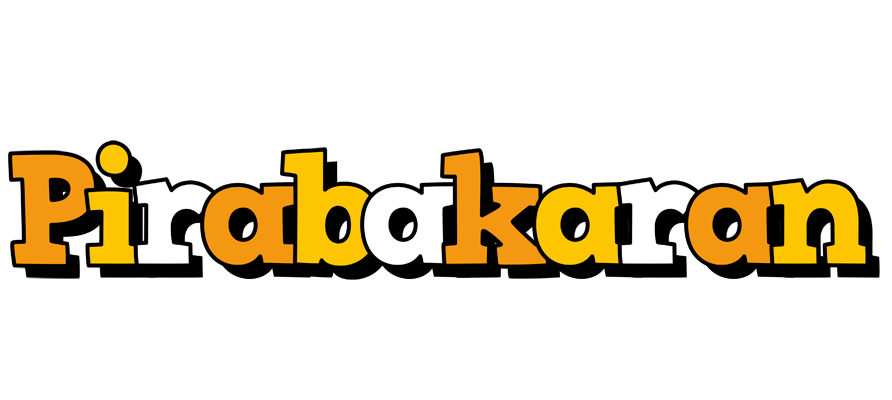 Pirabakaran cartoon logo