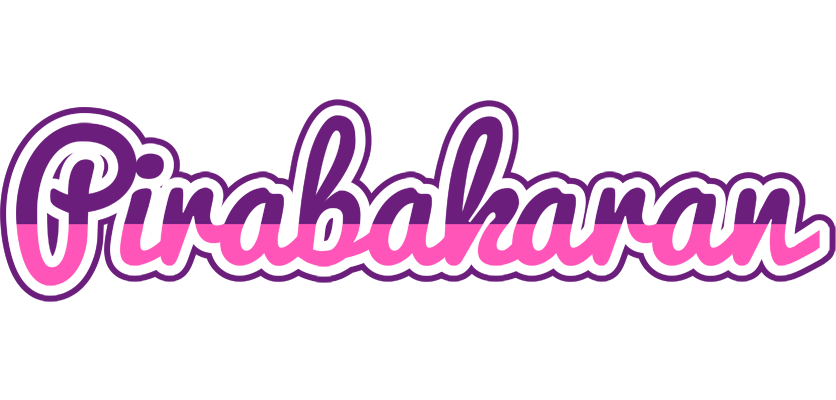 Pirabakaran cheerful logo