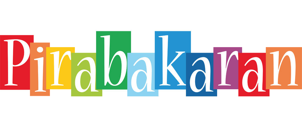 Pirabakaran colors logo