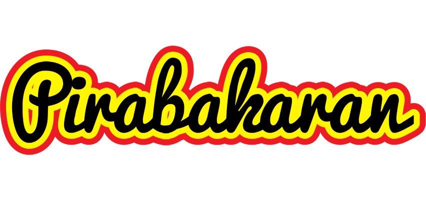 Pirabakaran flaming logo