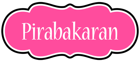 Pirabakaran invitation logo