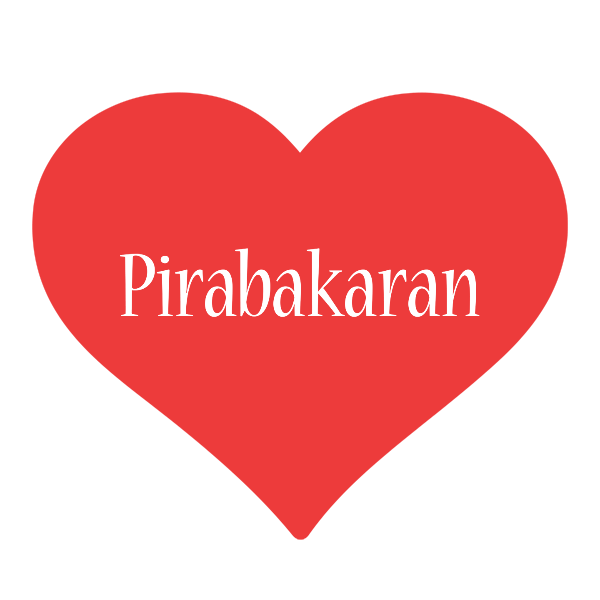 Pirabakaran love logo