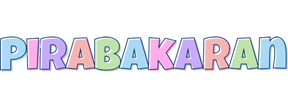 Pirabakaran pastel logo