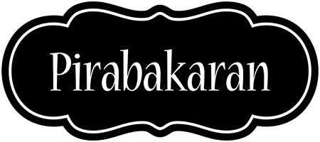 Pirabakaran welcome logo