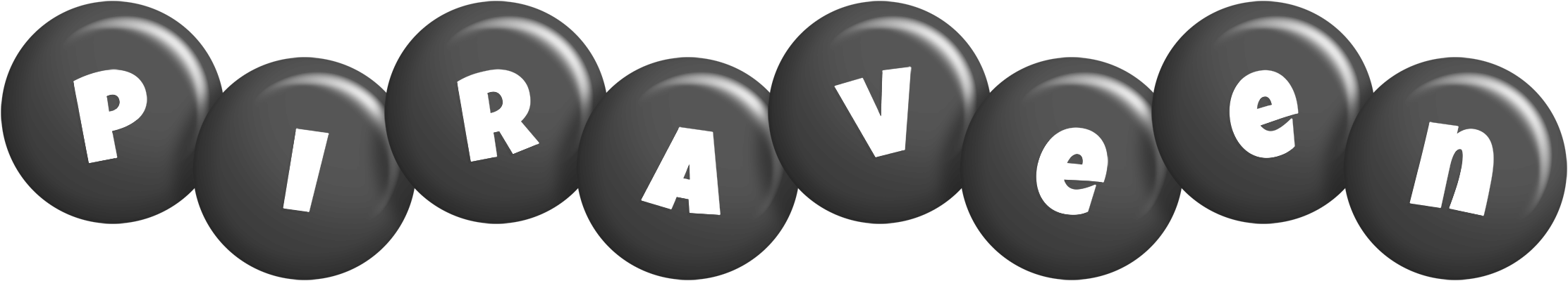 Piraveen candy-black logo