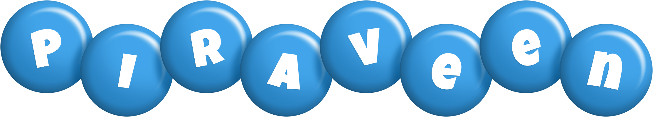 Piraveen candy-blue logo