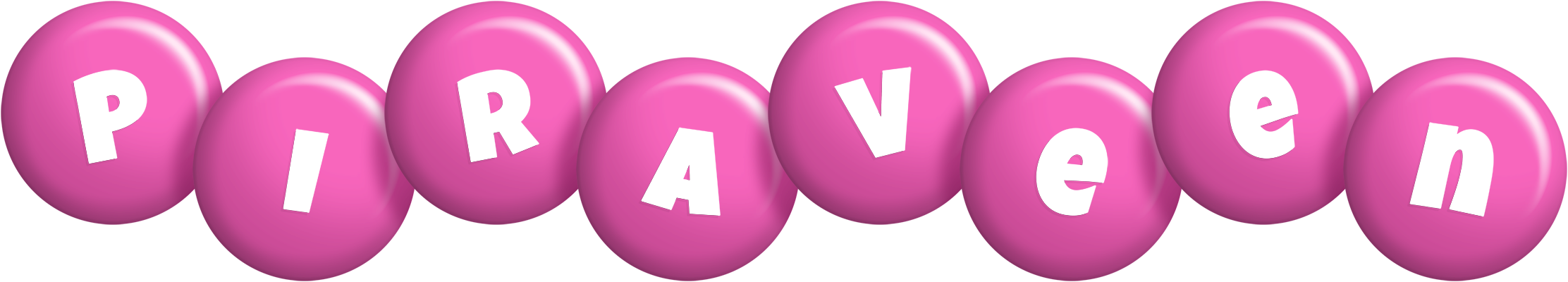 Piraveen candy-pink logo