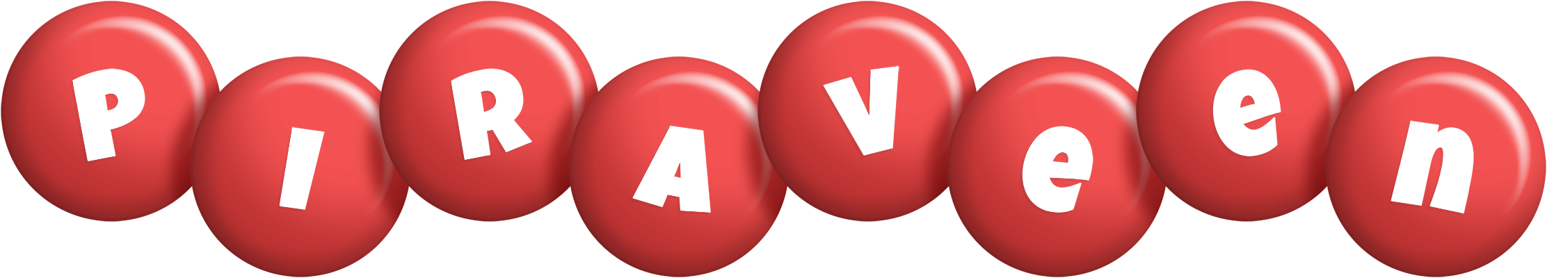 Piraveen candy-red logo