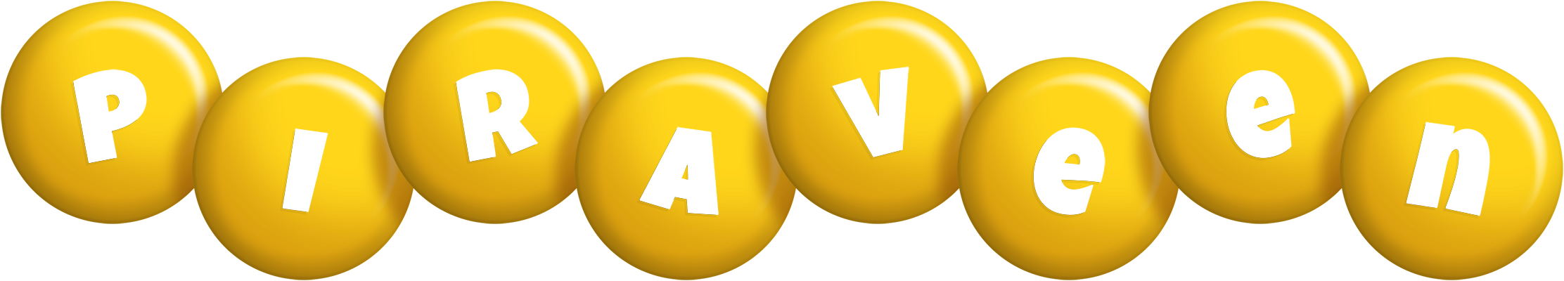 Piraveen candy-yellow logo