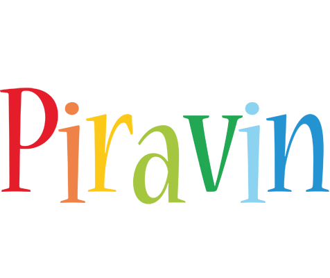 Piravin birthday logo