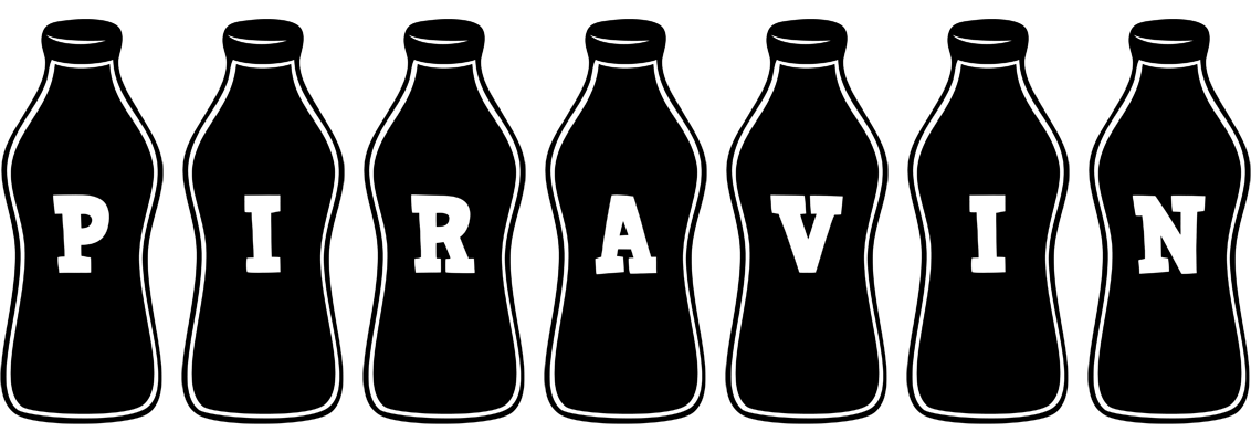 Piravin bottle logo