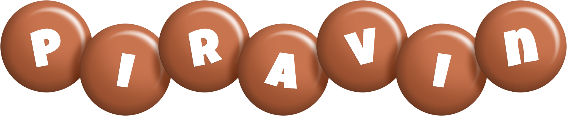 Piravin candy-brown logo