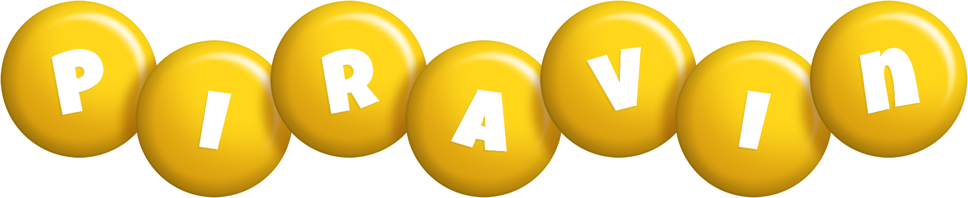 Piravin candy-yellow logo
