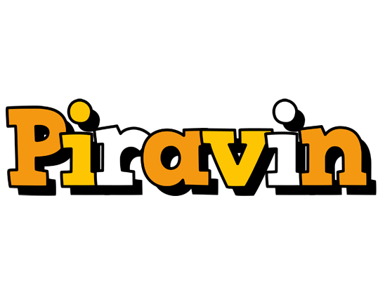 Piravin cartoon logo